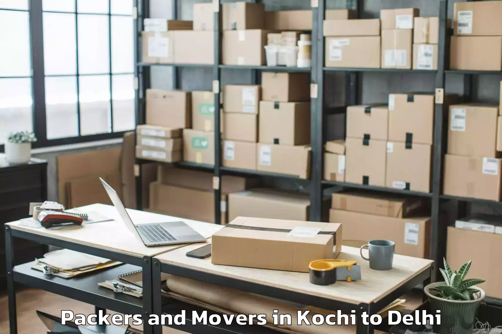 Trusted Kochi to Rohini Packers And Movers